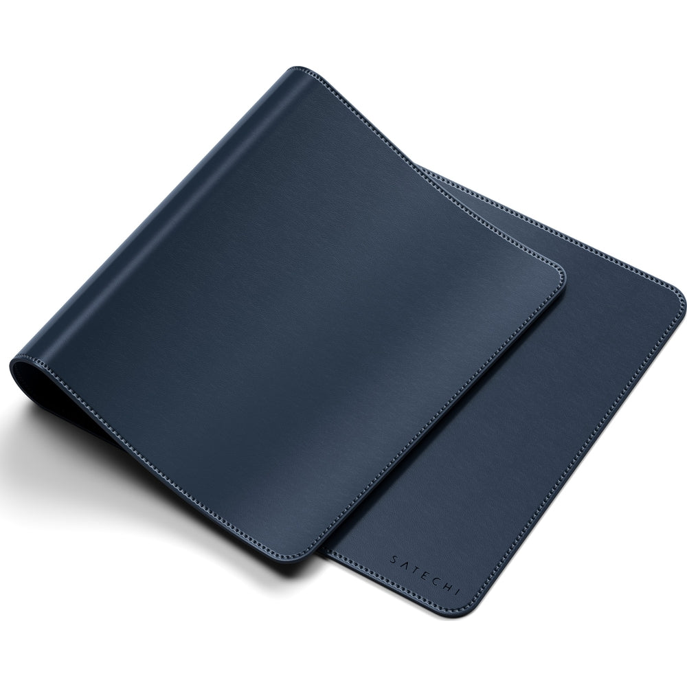 Schreibtischunterlage aus veganem Leder, Satechi Premium Desk Mat, Blau