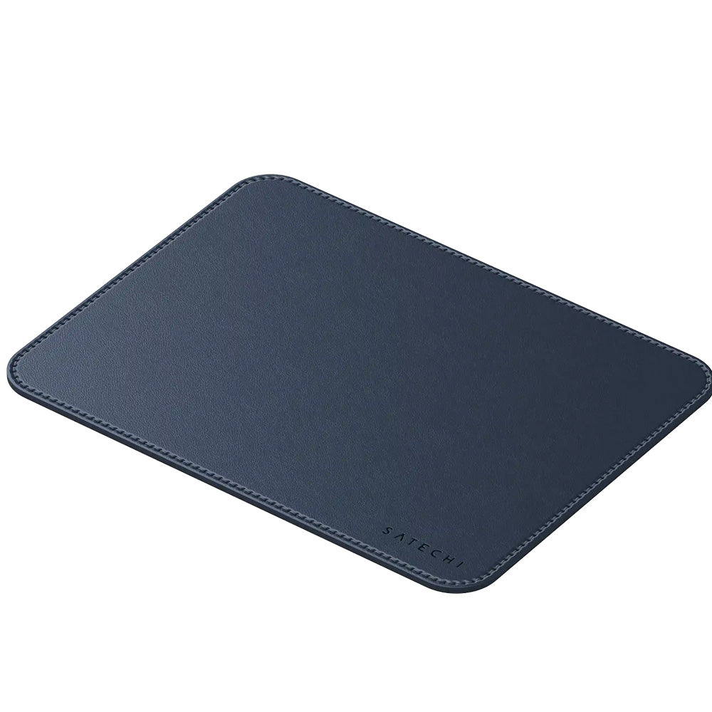 Mauspad aus veganem Leder für den Schreibtisch, Satechi Premium Mouse Pad, Blau