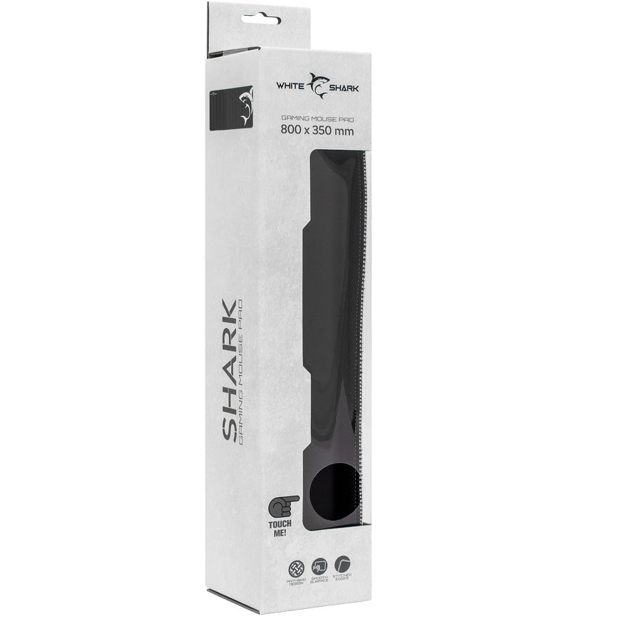 Gaming-Mauspad, White Shark SHARK XL, 800 x 350 mm, Schwarz