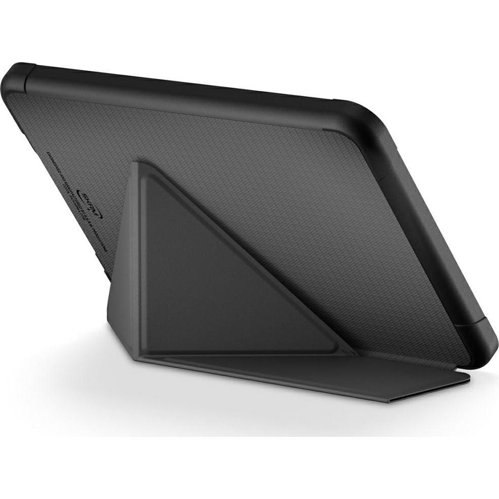 Hülle mit Klappe für Amazon Kindle 11, Skinarma Trax, Dunkelgrau