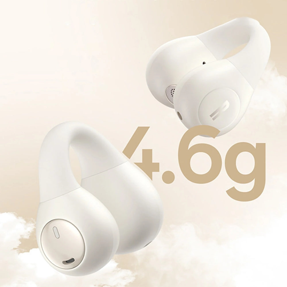Baseus Bass Open Ear 15 Clip TWS Bluetooth 5.4 drahtloser In-Ear-Kopfhörer, Weiß