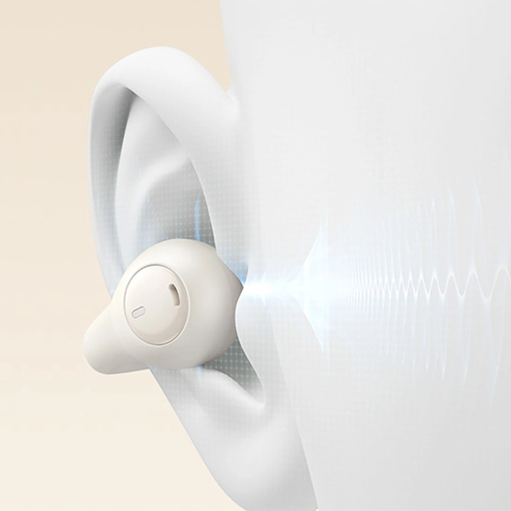 Baseus Bass Open Ear 15 Clip TWS Bluetooth 5.4 drahtloser In-Ear-Kopfhörer, Weiß