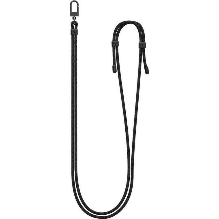 Umhängeband für Schlüssel, Telefon, Spigen Crossbody Strap, Schwarz