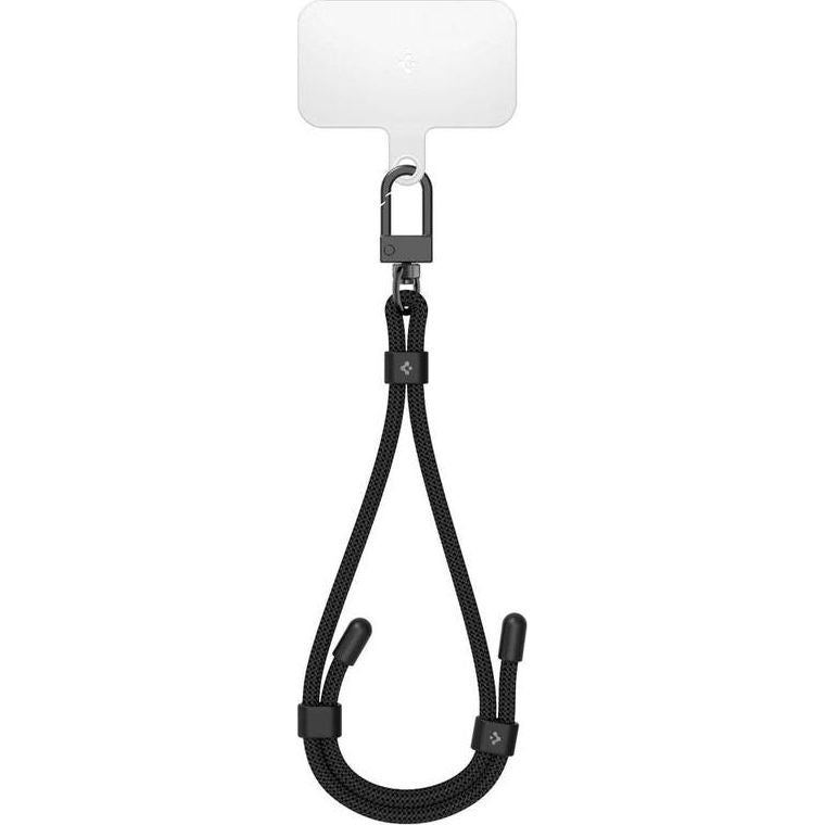 Schlüsselband für das Handgelenk, Spigen Wrist Strap + ConTag, Schwarz