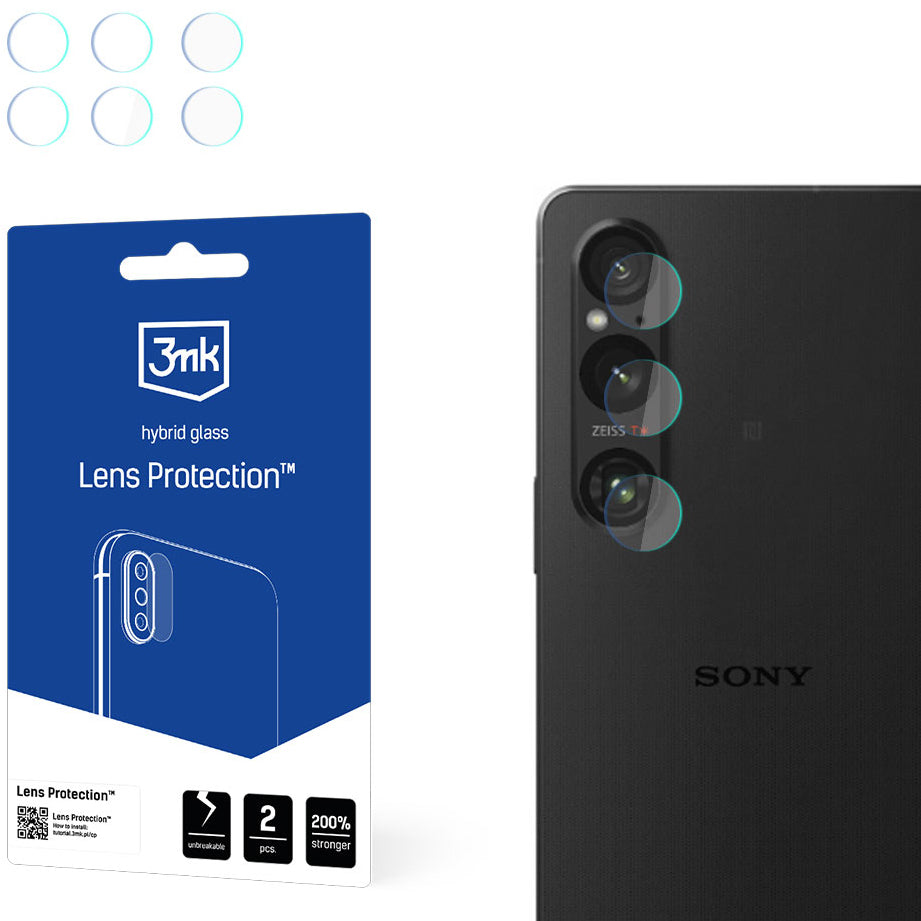 Objektivschutz 3mk Lens Protection für Sony Xperia 1 V, 2 Sätze