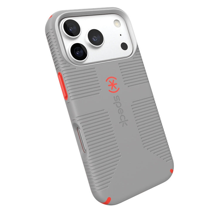 Handyhülle für iPhone 18 Pro / 17 Pro, Speck Candyshell Grip mit MagSafe, Grau (2/9)