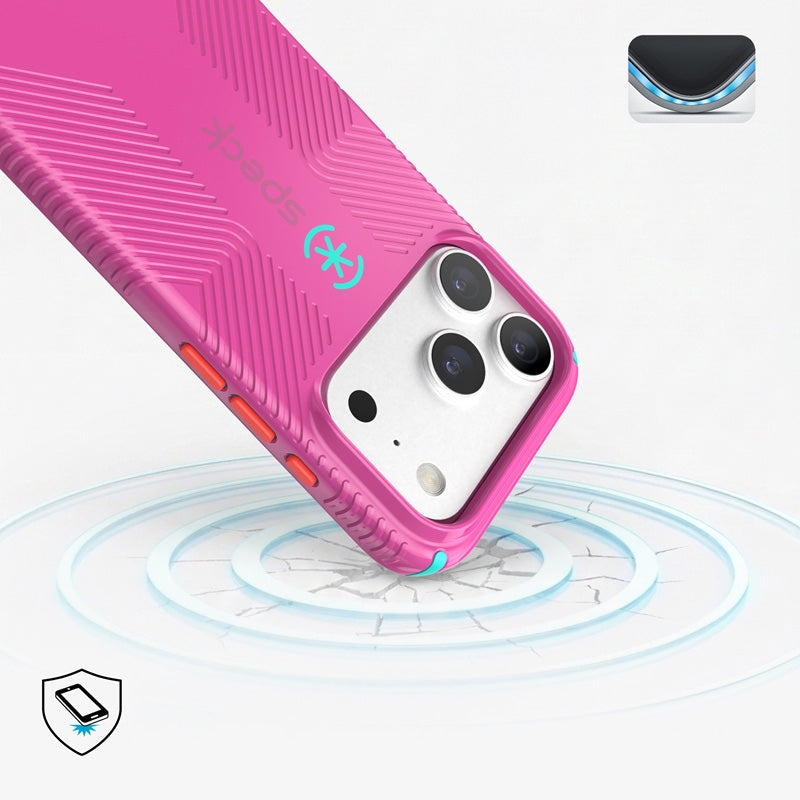 Handyhülle für iPhone 18 Pro / 17 Pro, Speck Candyshell Icon mit MagSafe, Rosa (7/9)