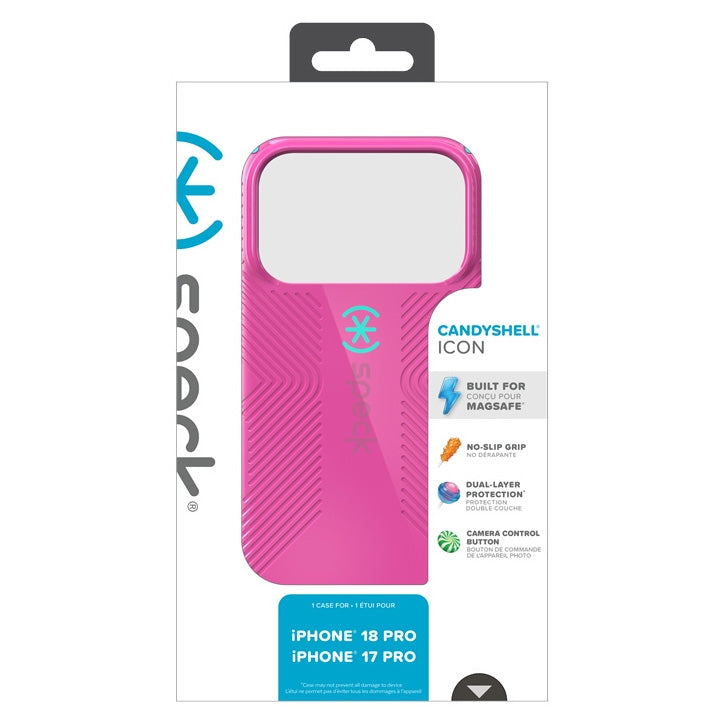 Handyhülle für iPhone 18 Pro Max / 17 Pro Max, Speck Candyshell Icon mit MagSafe, Rosa (9/9)