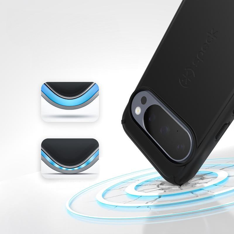 Handyhülle für Google Pixel 10 / 10 Pro, Speck ImpactHero Grip, Schwarz