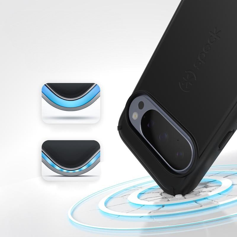 Handyhülle für Google Pixel 10 Pro XL, Speck ImpactHero Grip, Schwarz