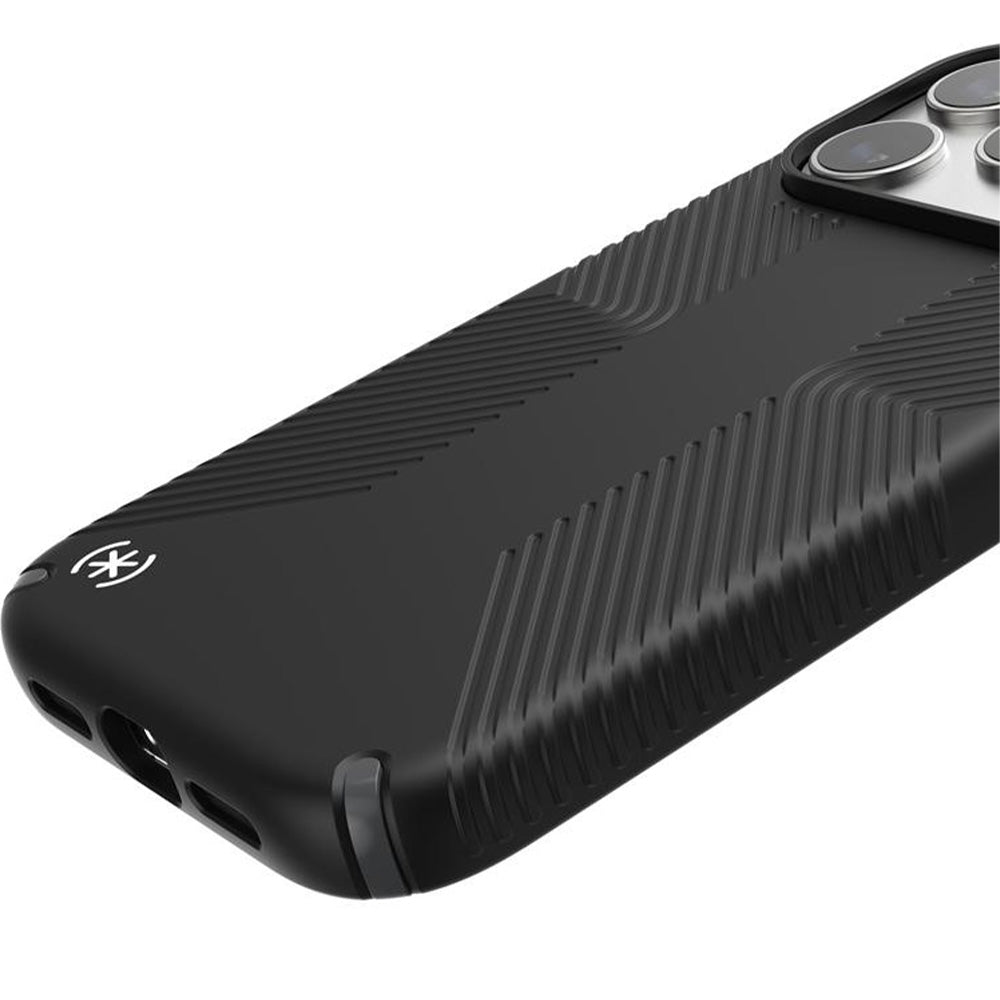 Handyhülle für iPhone 17 Pro Max, Speck Presidio2 Grip mit MagSafe, Schwarz