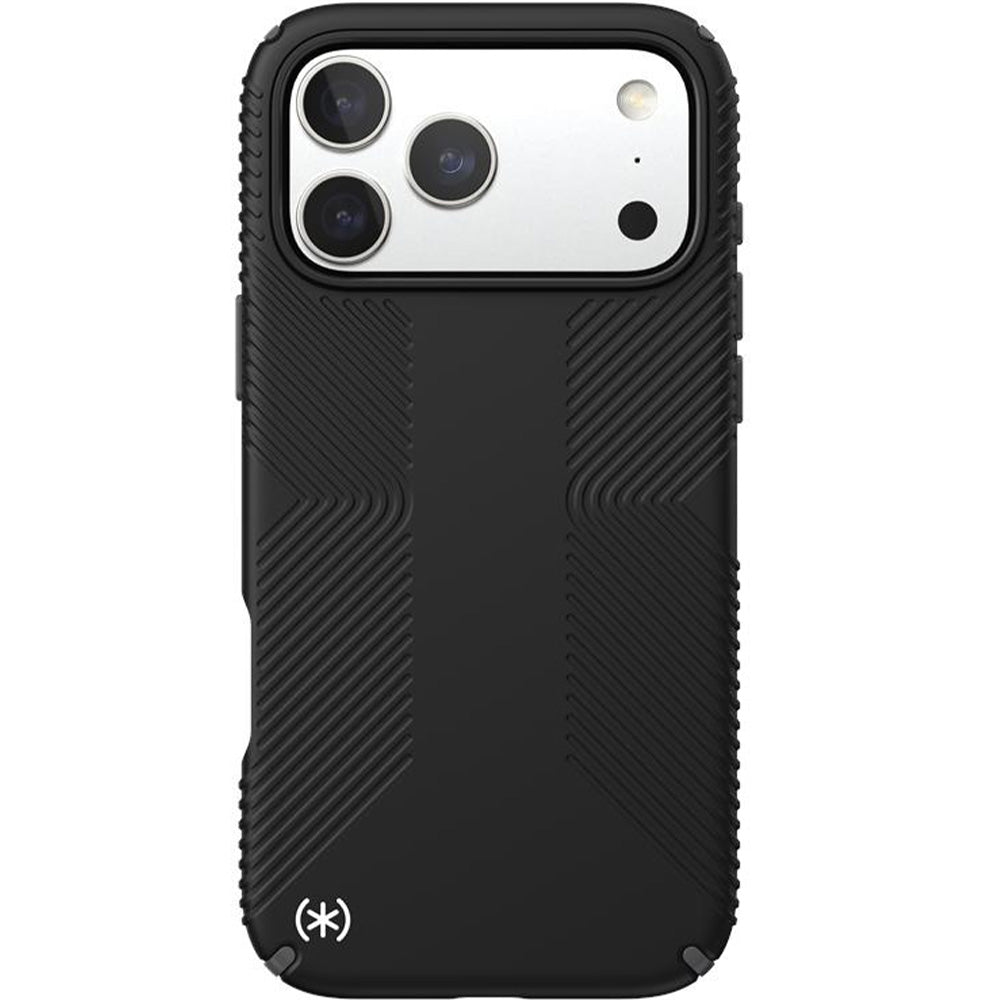 Handyhülle für iPhone 17 Pro Max, Speck Presidio2 Grip mit MagSafe, Schwarz