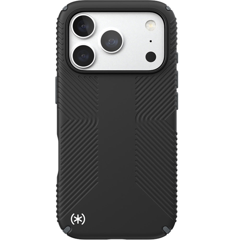 Handyhülle für iPhone 18 Pro / 17 Pro, Speck Presidio2 Grip mit MagSafe, Schwarz (1/9)