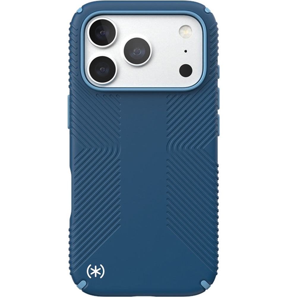 Handyhülle für iPhone 18 Pro / 17 Pro, Speck Presidio2 Grip mit MagSafe, Blau (1/9)