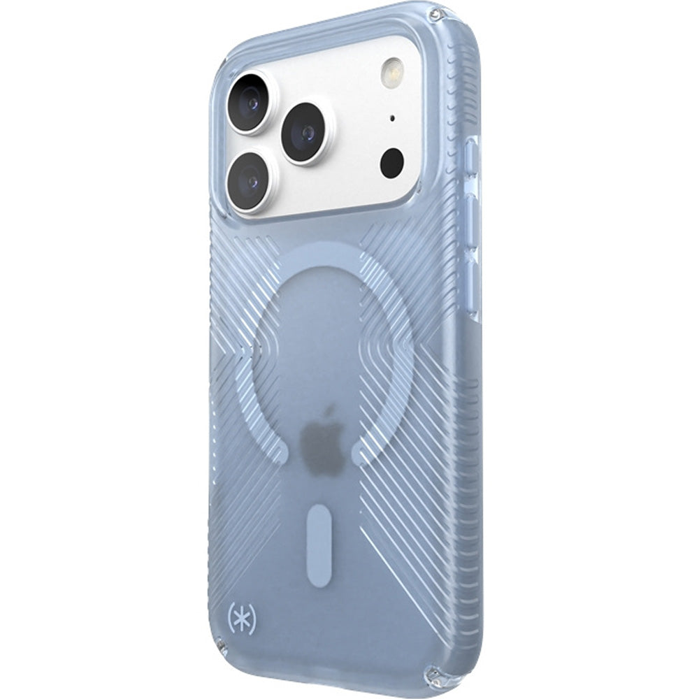 Handyhülle für iPhone 18 Pro / 17 Pro, Speck Presidio Lux Grip mit MagSafe, Blau-Rauchfarben (2/10)