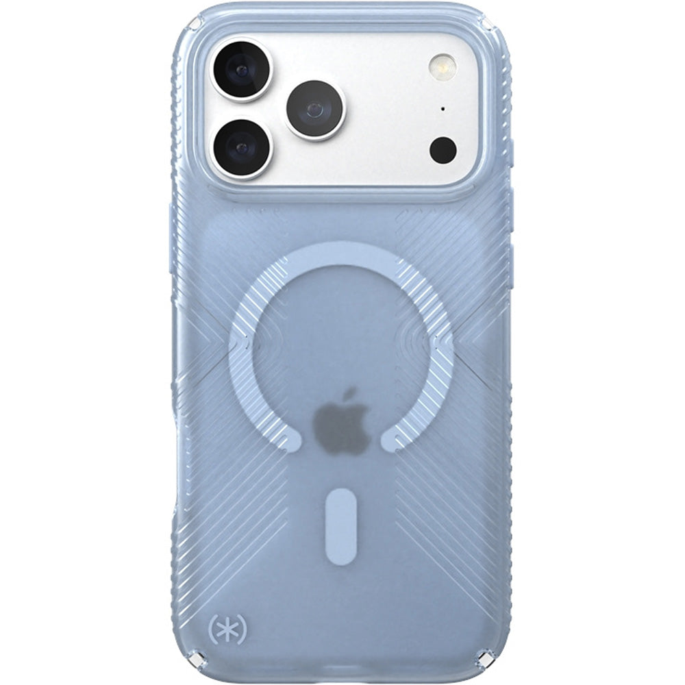 Handyhülle für iPhone 18 Pro Max / 17 Pro Max, Speck Presidio Lux Grip mit MagSafe, Blau-Rauchfarben (1/10)