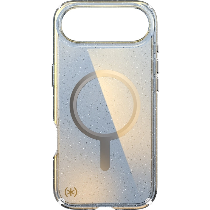 Handyhülle für iPhone Air, Speck Presidio Lux MagSafe, Blau mit Glitzer