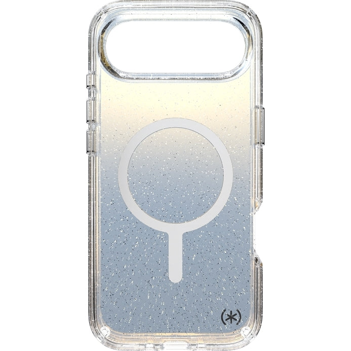 Handyhülle für iPhone Air, Speck Presidio Lux MagSafe, Blau mit Glitzer