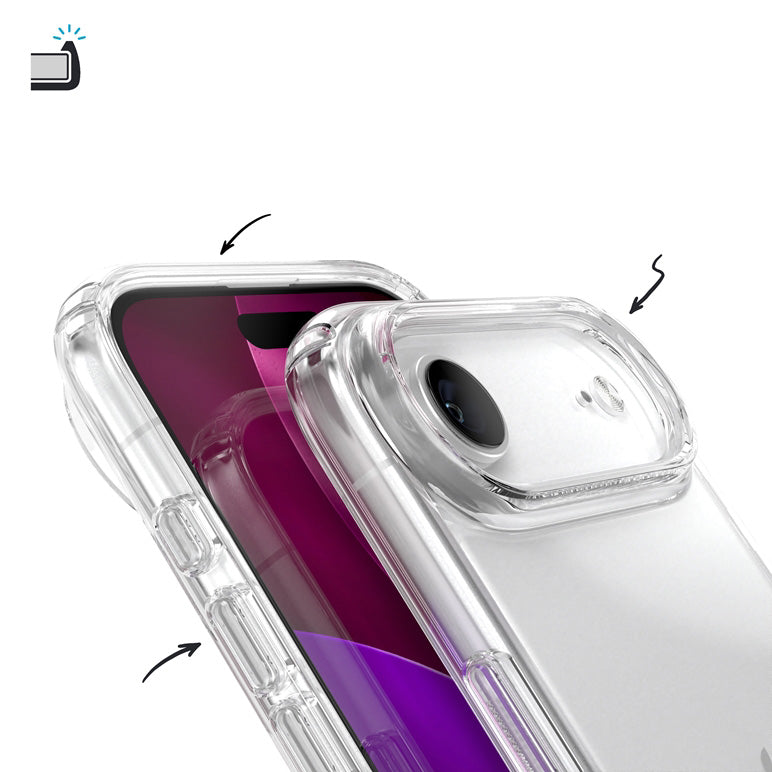 Handyhülle für iPhone Air, Speck Presidio Perfect-Clear, Transparent