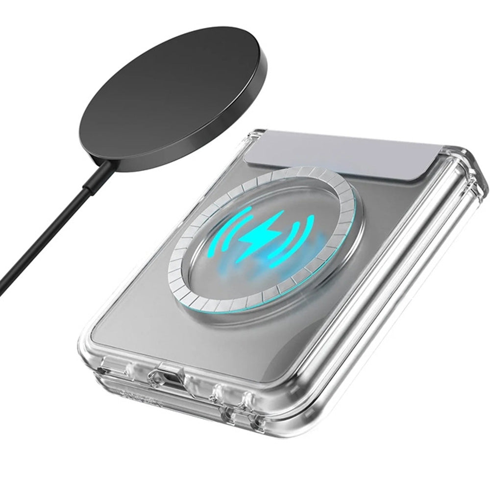 Handyhülle für Galaxy Z Flip8, Speck Presidio Perfect-Clear Fold mit MagSafe, Transparent-Grau (4/11)