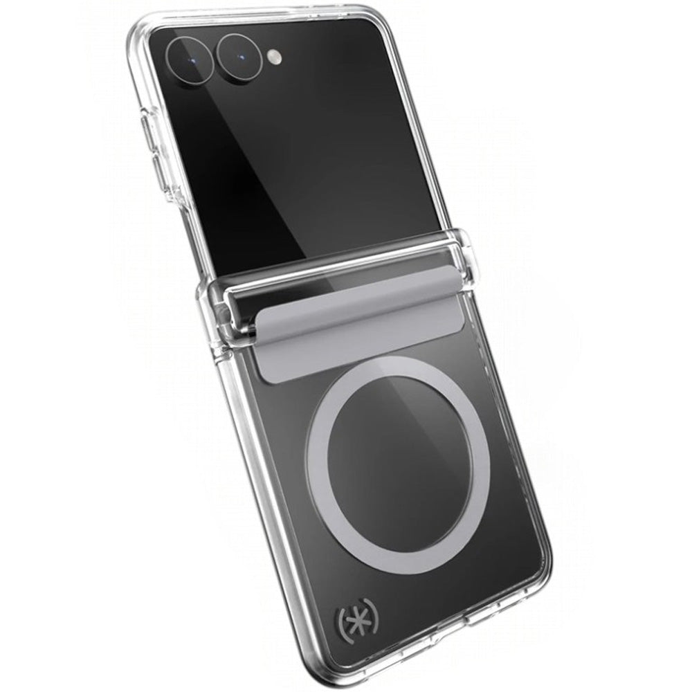 Handyhülle für Galaxy Z Flip8, Speck Presidio Perfect-Clear Fold mit MagSafe, Transparent-Grau (5/11)