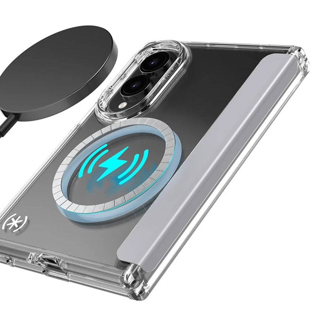Handyhülle für Galaxy Z Fold8, Speck Presidio Perfect-Clear Fold mit MagSafe, Transparent-Grau (4/12)