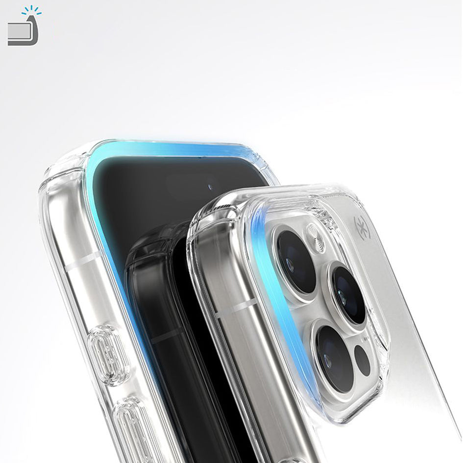 Handyhülle für iPhone 16 Pro, Speck Presidio Perfect-Clear, Transparent