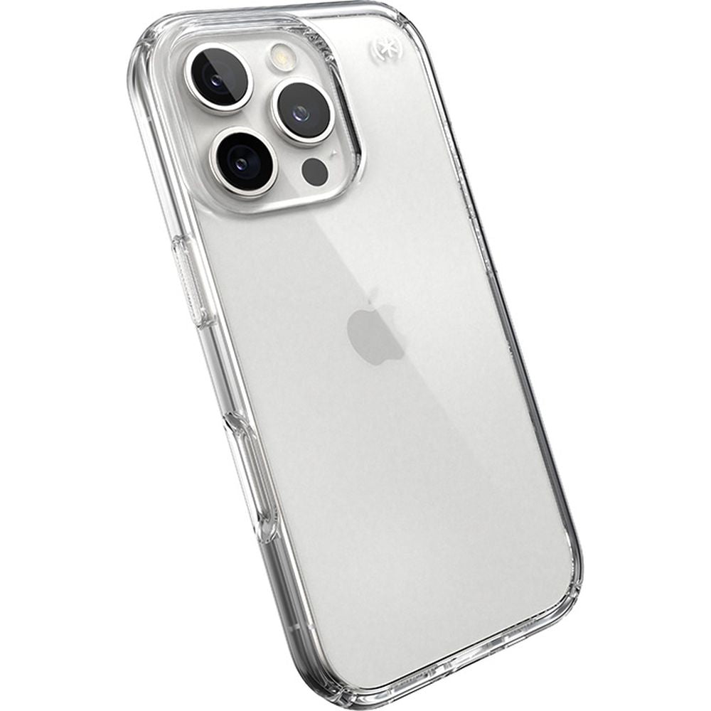 Handyhülle für iPhone 16 Pro, Speck Presidio Perfect-Clear, Transparent