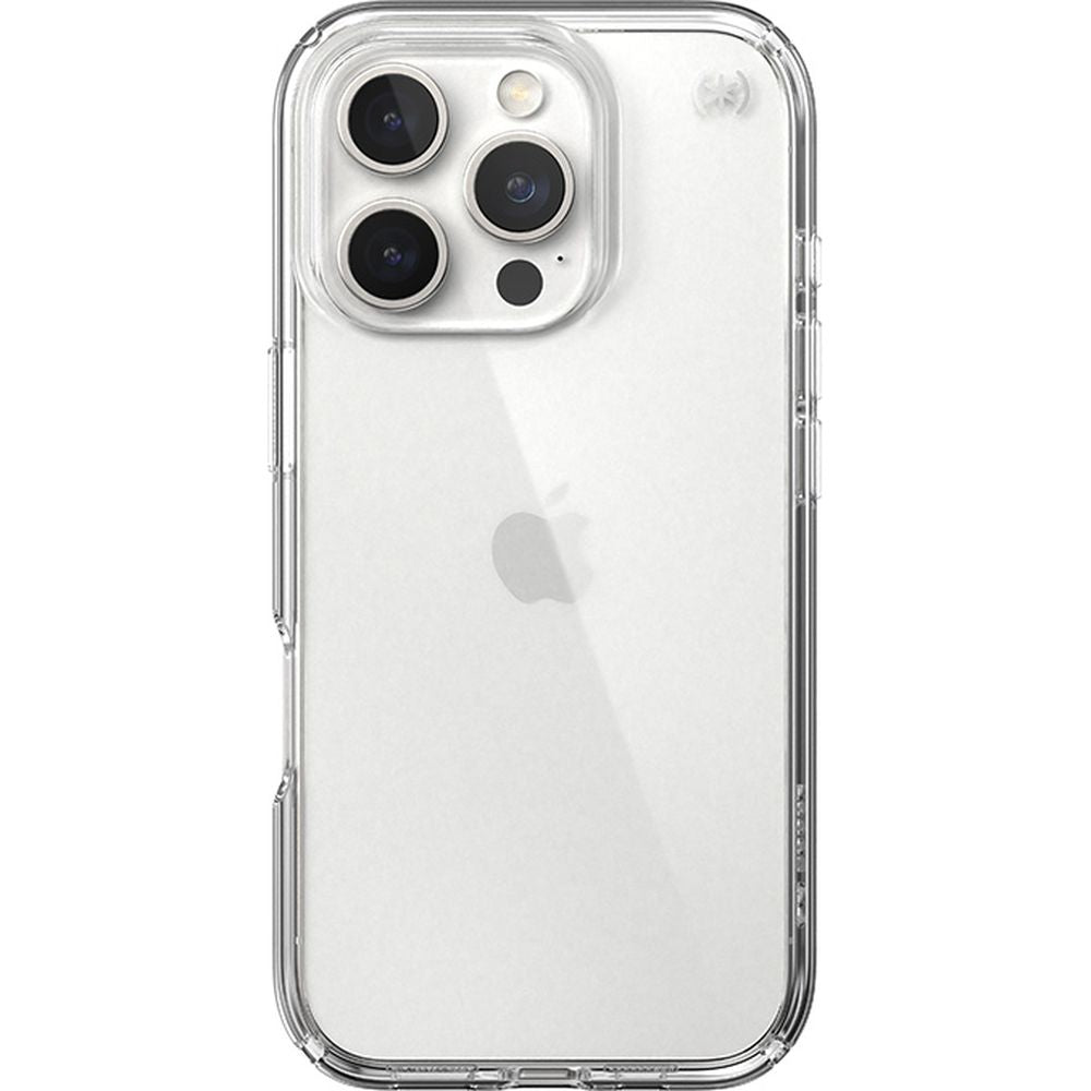 Handyhülle für iPhone 16 Pro, Speck Presidio Perfect-Clear, Transparent