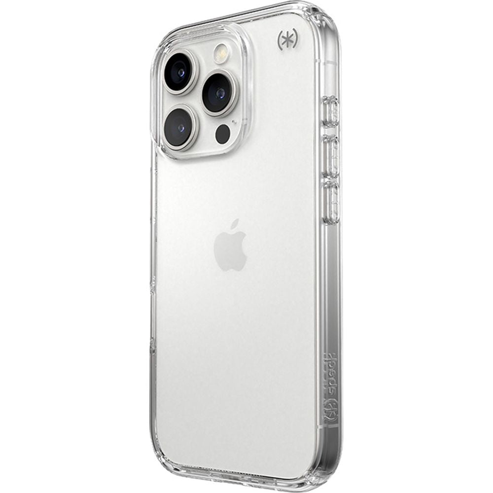 Handyhülle für iPhone 16 Pro, Speck Presidio Perfect-Clear, Transparent
