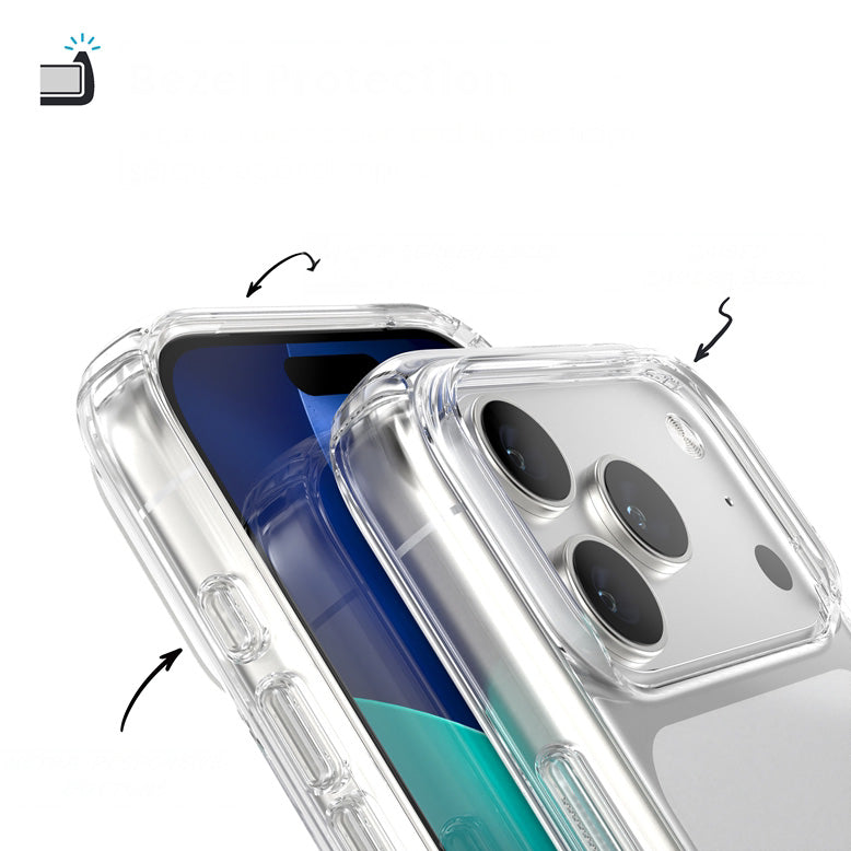 Handyhülle für iPhone 17 Pro, Speck Presidio Perfect-Clear, Transparent