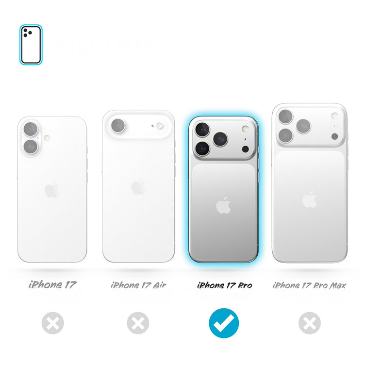 Handyhülle für iPhone 17 Pro, Speck Presidio Perfect-Clear, Transparent