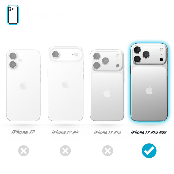 Handyhülle für iPhone 17 Pro Max, Speck Presidio Perfect-Clear, Transparent
