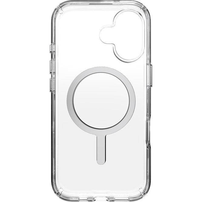 Handyhülle für iPhone 17, Speck Presidio Perfect-Clear mit MagSafe, Transparent und Silbern