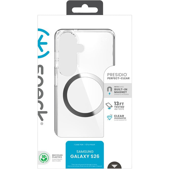 Handyhülle für Galaxy S26, Speck Presidio Perfect-Clear mit MagSafe, Transparent
