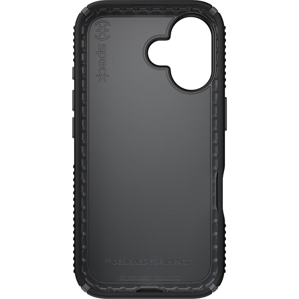 Handyhülle für iPhone 16, Speck Presidio2 Grip, Schwarz