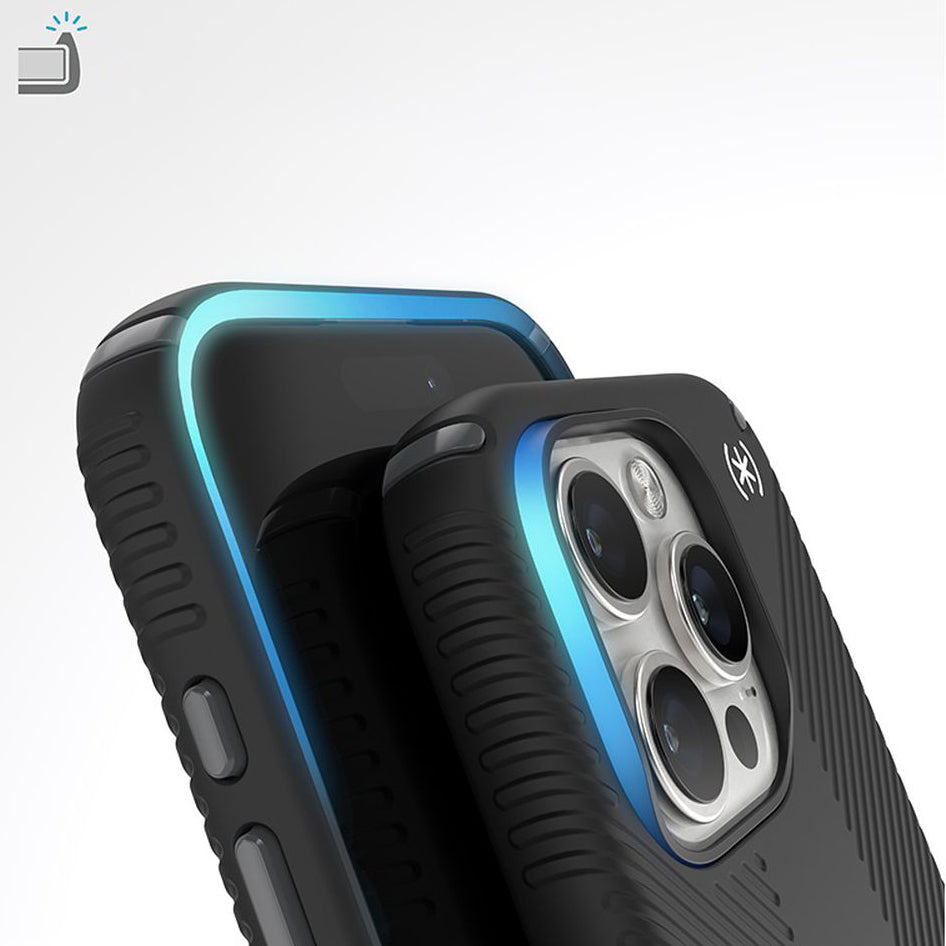 Handyhülle für iPhone 16 Pro, Speck Presidio2 Grip, Schwarz
