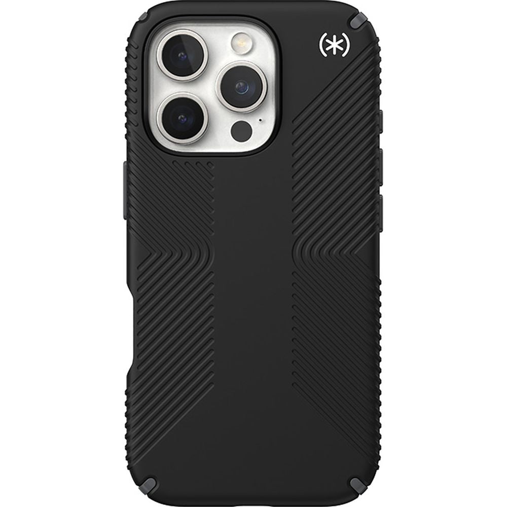 Handyhülle für iPhone 16 Pro, Speck Presidio2 Grip, Schwarz