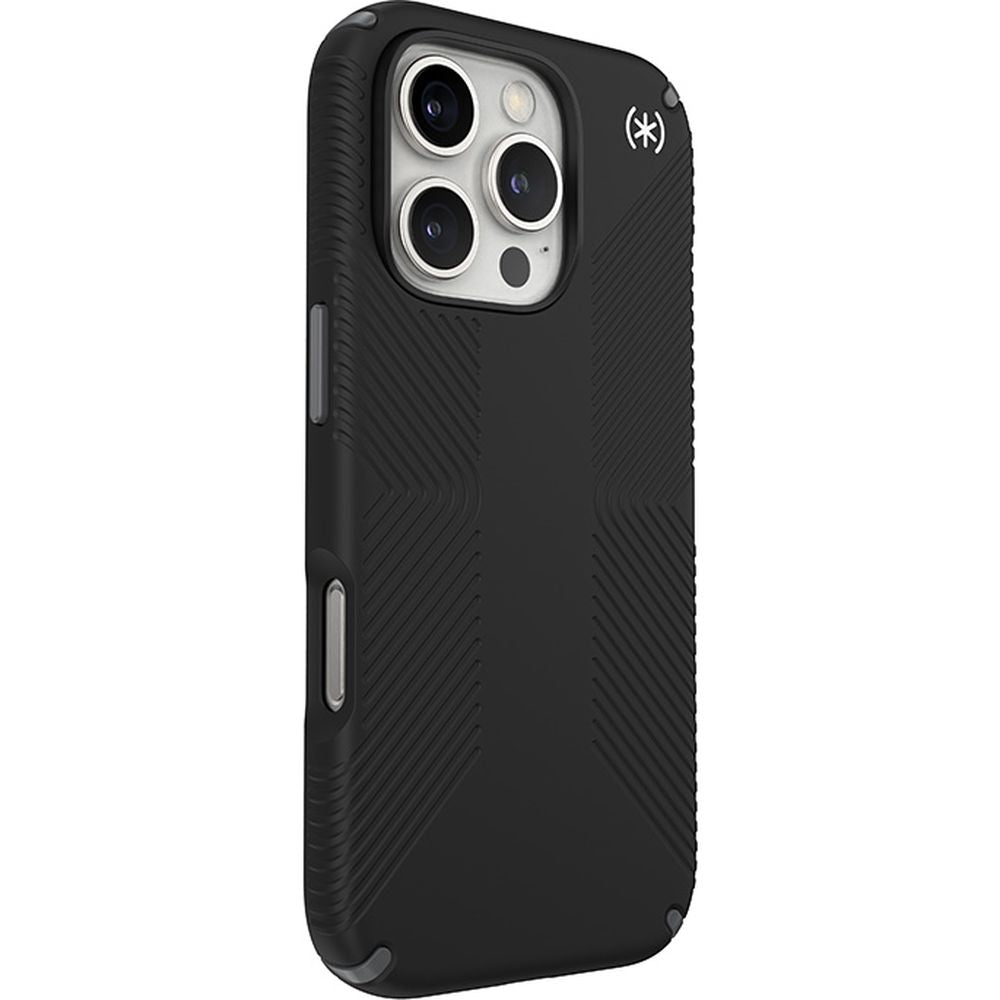 Handyhülle für iPhone 16 Pro, Speck Presidio2 Grip, Schwarz