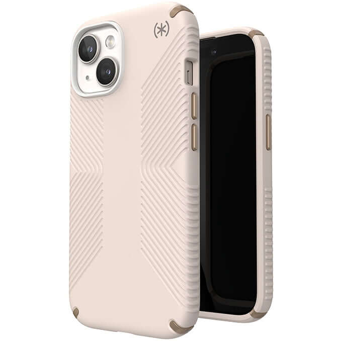 Handyhülle für iPhone 17e / 16e / 14 / 13, Speck Presidio2 Grip, Beige