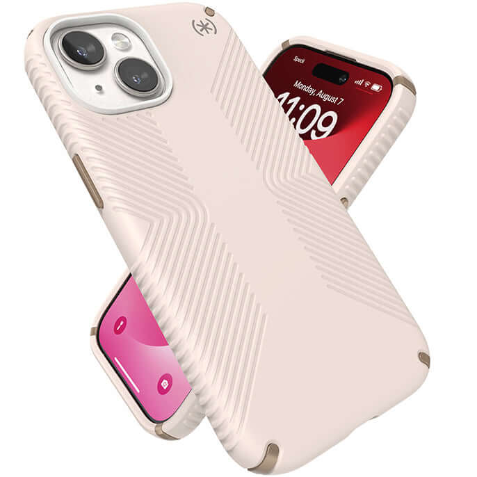 Handyhülle für iPhone 17e / 16e / 14 / 13, Speck Presidio2 Grip, Beige