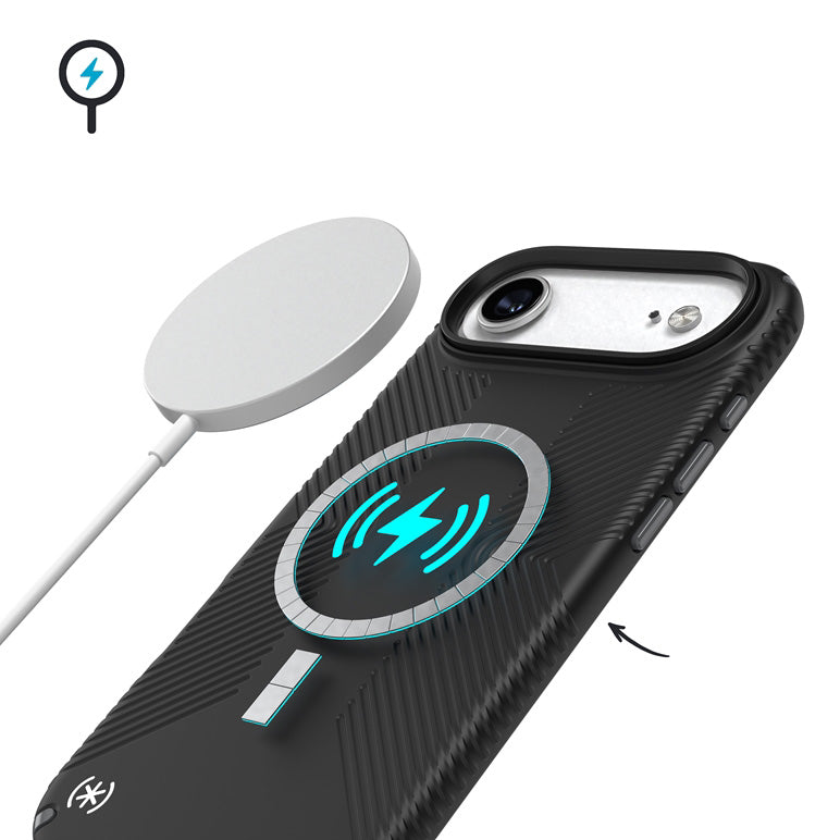 Handyhülle für iPhone Air, Speck Presidio2 Grip, Schwarz