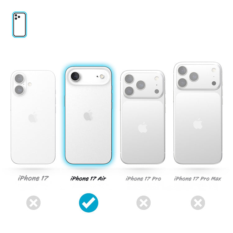 Handyhülle für iPhone Air, Speck Presidio2 Grip, Schwarz