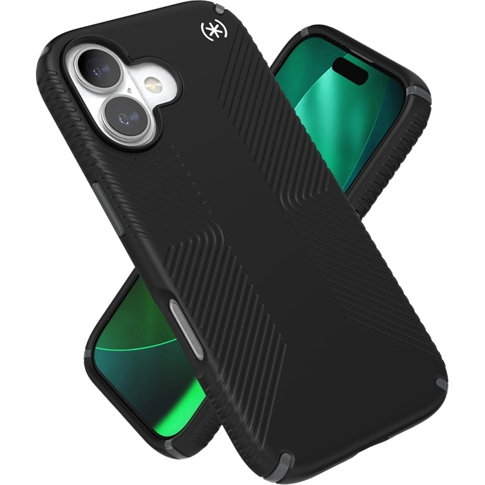 Handyhülle für iPhone 17, Speck Presidio2 Grip, Schwarz