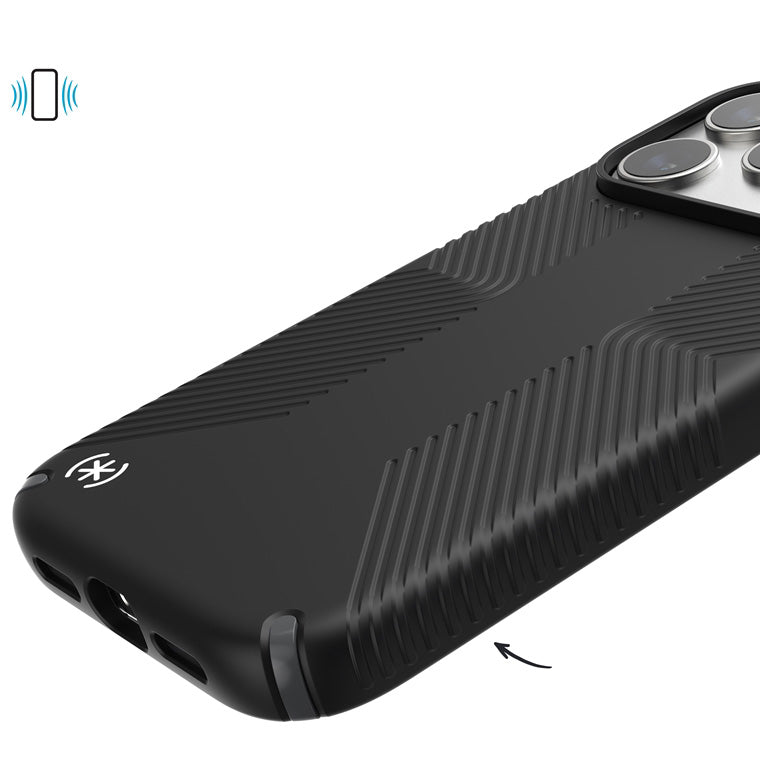 Handyhülle für iPhone 17 Pro, Speck Presidio2 Grip, Schwarz