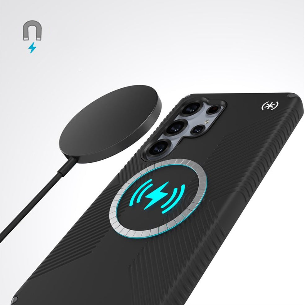 Handyhülle für Galaxy S25 Ultra, Speck Presidio2 Grip Magnet, Schwarz