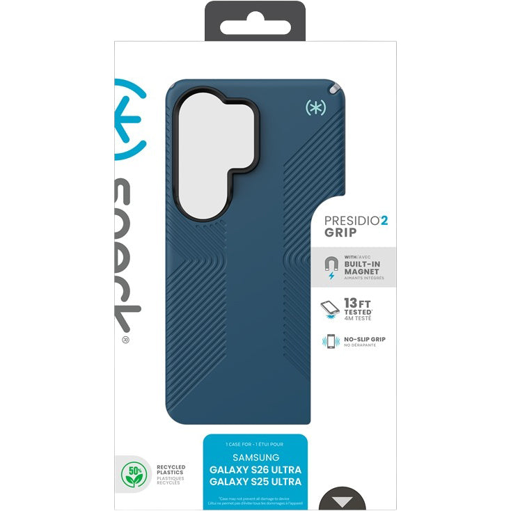 Handyhülle für Galaxy S26 Ultra, Speck Presidio2 Grip Mag mit MagSafe, Blau
