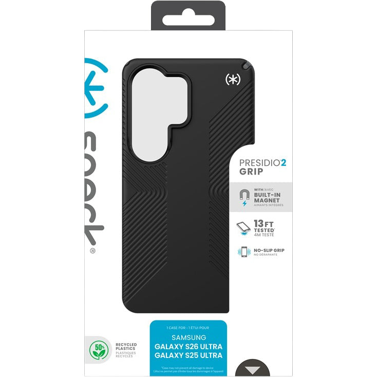 Handyhülle für Galaxy S26 Ultra, Speck Presidio2 Grip Mag mit MagSafe, Schwarz