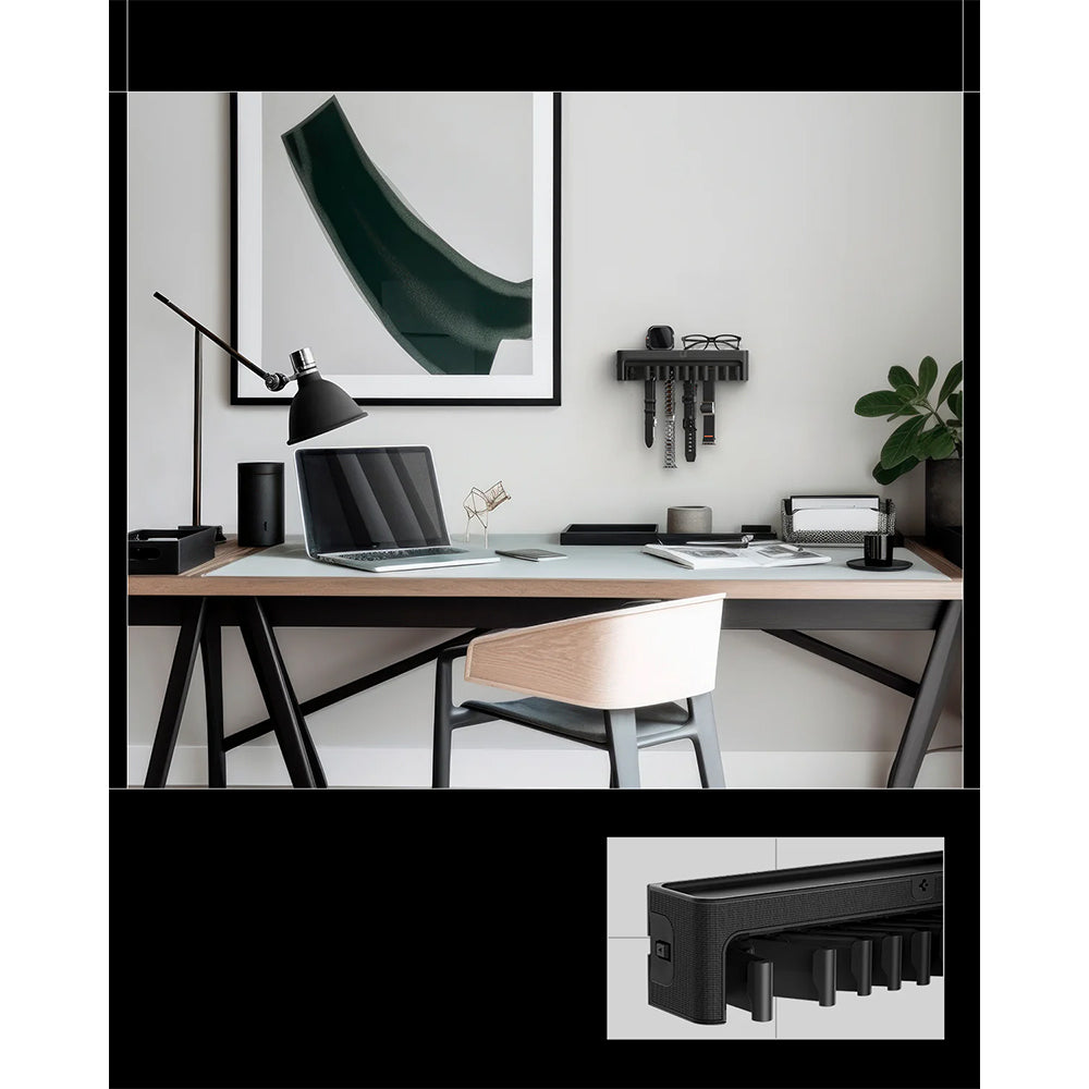 Wandorganizer für Uhrenarmbänder und Smartwatch-Armbänder, Spigen Band Organizer S341, Schwarz