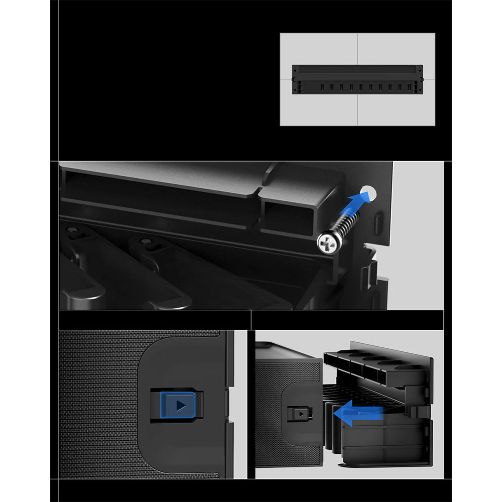 Wandorganizer für Uhrenarmbänder und Smartwatch-Armbänder, Spigen Band Organizer S341, Schwarz